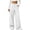 White, variant on JUMEYU Track Pants Women Long Womens Baggy Wide Leg Pants Casual Elastic Waist Drawstring Color Block Workout Track Pants with Pockets (Grey,L)