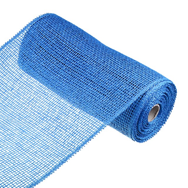 Unique Bargains PP Burlap Mesh 10' x 10 Yards Decorative Wrapping Ribbon, Turquoise 1 Roll