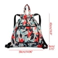 thumbnail image 2 of Amzcrzy Home Decor, Storage Bag, Storage Basket, Foldable Large Capacity Travel Backpack Drawstring Pocket Light Nylon Cloth Multifunctional Print Foldable Bag Organizer Foldable Capacity, 2 of 2