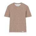thumbnail image 4 of Wiyuqeen T-Shirts Décontractés à Rayures pour Femmes, Classiques et Confortables, Col Rond, Manches Courtes, Hauts Amples, Tunique d'Été, T-Shirts Graphiques Mode pour Petites Femmes 2024, 4 of 4