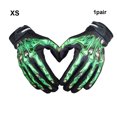 thumbnail image 1 of Becaristey Autumn Winter Gloves For Motorcycle Cycling Waterproof And Durable Shockproof Skeleton Riding Gloves green XS锛坘id锛?1Set, 1 of 6
