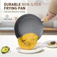 thumbnail image 2 of DishDelight Induction Nonstick Pots and Pans Set, 12 Piece Kitchen Cookware Sets, Nonstick Granite Cooking Pot and Pan Set with Frying Pans & Saucepans, Gray, 2 of 7