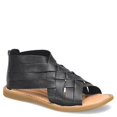 thumbnail image 1 of Born Women Iwa Woven Sandals, Medium Width, Back Functional Zipper, Black, 1 of 5
