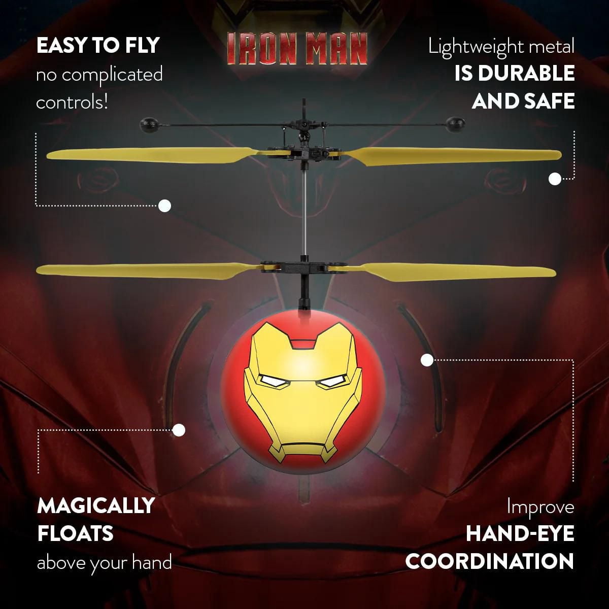 Hélicoptère à Balle IR UFO Marvel Avengers Iron Man