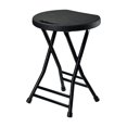 thumbnail image 3 of Folding Stool High Stool Camp Stool Furniture Round Stool Camping Chair Foldable black, 3 of 9