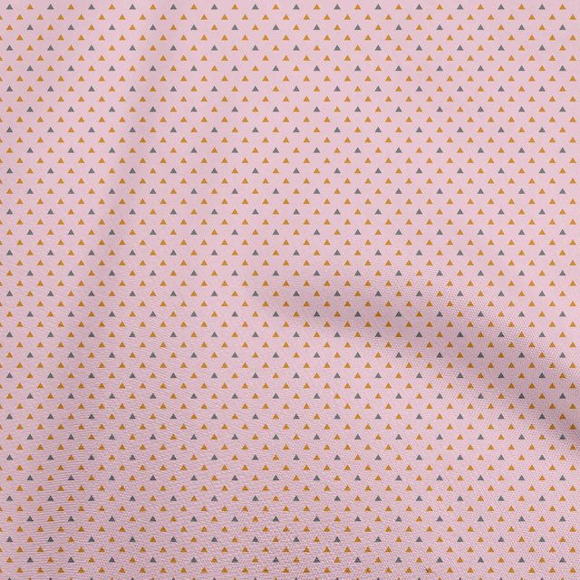 oneOone Rayon Light Pink Fabric Geometric Sewing Material Print Fabric By The Yard 56 Inch Wide