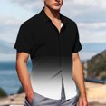 thumbnail image 4 of Pisexur Shirts for Man T Hommes Mode Décontractée Col Rabattu Impression Manches Courtes Chemise Boutonnée Blouse Blanche, TG Chemises de Golf Hommes & Chemises Hommes, 4 of 7