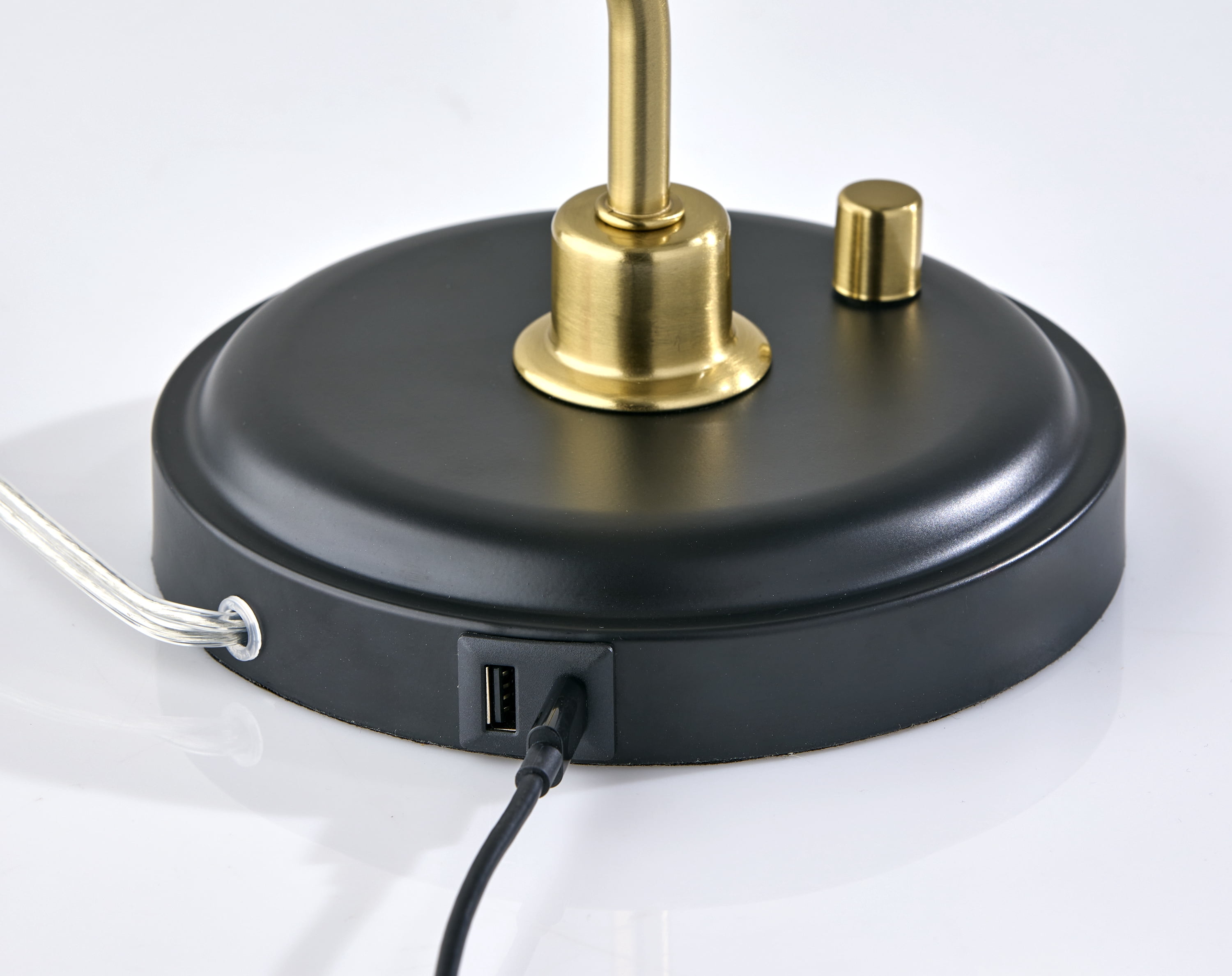 Lampe de bureau Better Homes & Gardens 45,7 cm (18 po) noire et dorée, design moderne