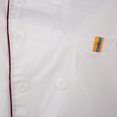 thumbnail image 3 of ziyahi Men Women Chef Uniform Single Breasted Cook Short Sleeve Coat L Red, 3 of 8