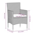 thumbnail image 4 of vidaXL 7 Piece Garden Dining Set with Cushions Black, 4 of 4