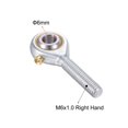 thumbnail image 3 of Unique Bargains POS6 Spherical Rod End Bearing 6mm Bore Self-lubricated Joint Bearing M6x1.0 Right Hand Male Thread, 3 of 6