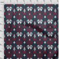 thumbnail image 3 of oneOone Viscose Chiffon Fabric Paisley Ikat Printed Craft Fabric BTY 42 Inch Wide, 3 of 4