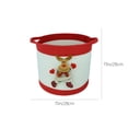 thumbnail image 2 of Christmas Storage Basket, Hand Woven Round Rope Basket, Foldable Storage Bin with Handles, Portable Laundry Basket for Home and Living Room Organization, 2 of 6