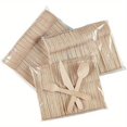 thumbnail image 3 of Estbridge Cutlery Set 350pcs Wooden Forks Knives Spoons Disposable, 3 of 6