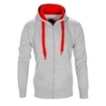 thumbnail image 5 of Sentmoon Hoodies Men Plus Size Drawstring Mens Fall Outfits Long Sleeve Color Block Loose with Pockets Breathable Sweatshirts for Men Winter Comfy for Winter Business Travel Wine L, 5 of 5
