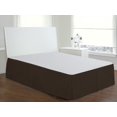 thumbnail image 4 of Lux Hotel FRE23614CHOC04 Jupe de Lit en Microfibre Basique 14 Pouces Chocolat - Très Grand, 4 of 10