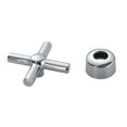 thumbnail image 3 of veasfak Replacement Cross Double Cartridge Basin Faucet Tap Handle Hand Wheel Knobs Cross Double Valve Handle, 3 of 5