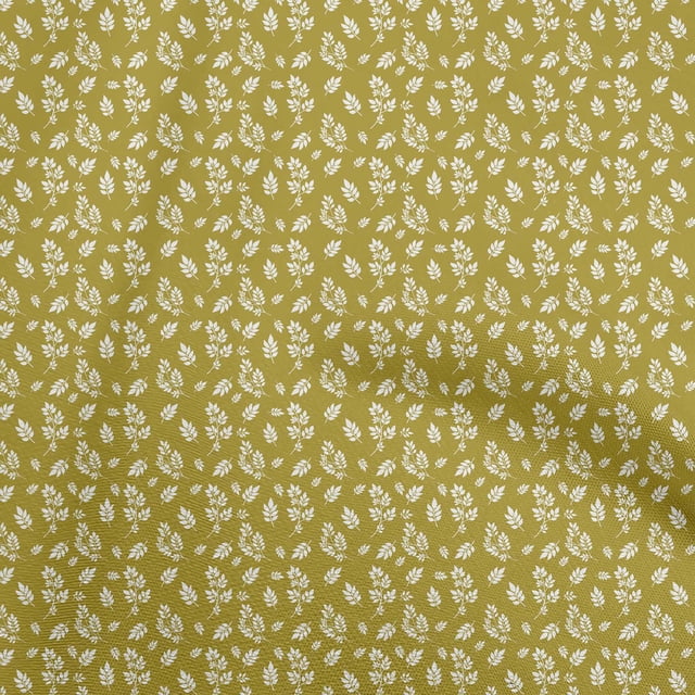 oneOone Velvet Lime Green Fabric Leaves Sewing Craft Projects Fabric Prints By Yard 58 Inch Wide