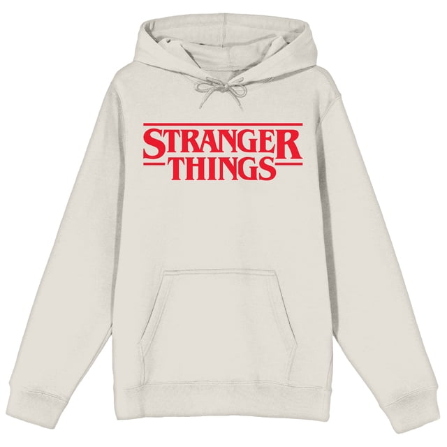 Stranger Things Chandail à Capuchon à Logo Classique – Chandail à Capuchon Sable - Grand