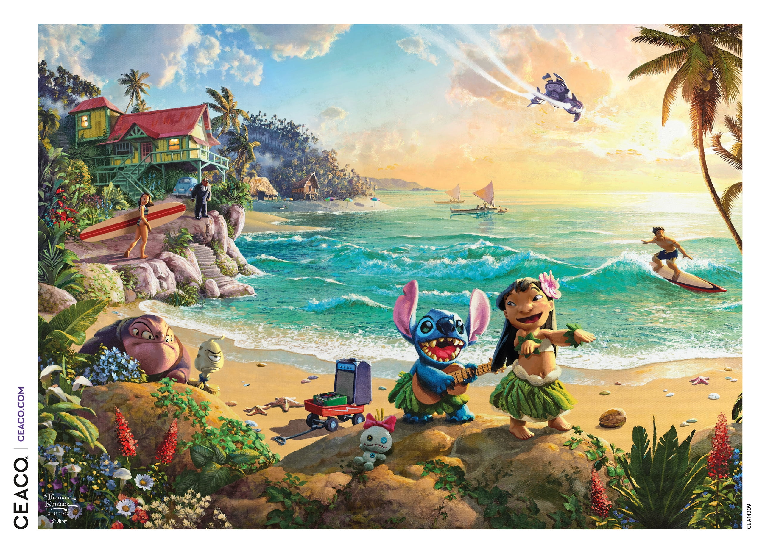 Ceaco Disney Lilo and Stitch Puzzle imbriqué de 1000 pièces