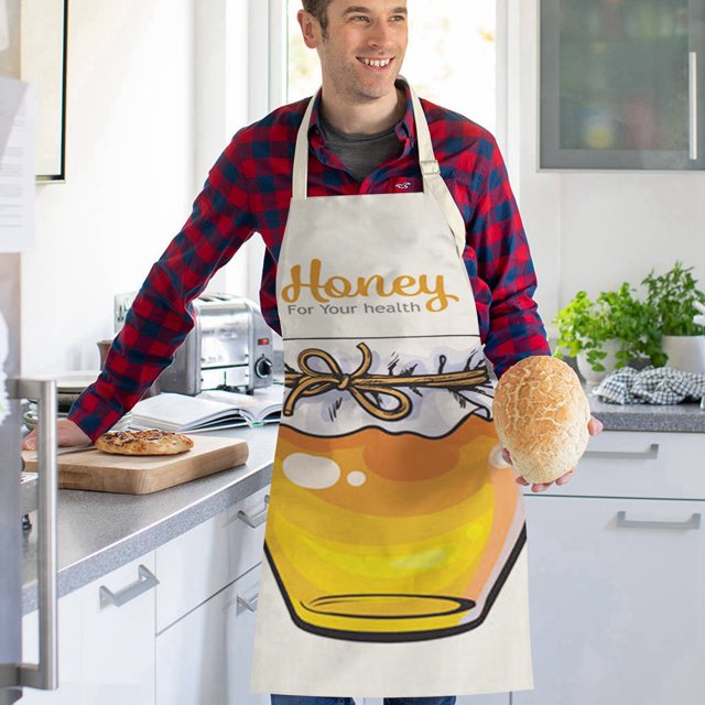 WIFKLSIIPG Festival Printed Linen Sleeveless Apron Kitchen Oil and Stain Sleeveless Cover Kitchen Apron