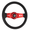 thumbnail image 1 of Race Style Steering Wheel, 13in Car Steering Wheel PU Stylish Look Impact Resistant Enhanced Grip Easy Installation Racing Steering Wheel for Vehicle, 1 of 7