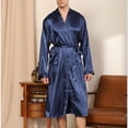 thumbnail image 2 of Shorts à Séchage Rapide Homme Unis Décontractés Manches Longues à Lacets Rayés Maison Poche Longue Robe de Pyjama Shorts Ensemble de Shorts de Pyjama pour Homme Ensembles de Pyjama pour Homme Manches Longues Ensemble de Shorts de Pyjama pour Homme, 2 of 12