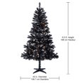 thumbnail image 3 of Holiday Time Madison™ 6.5' Pre-Lit Regular Full Pine Christmas Tree - Black, 3 of 5