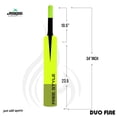 thumbnail image 3 of Jaspo Duo Fire Fumes Premium Hard Plastic Tennis Cricket Full Size Bat (34” X 4.5” Inch) For All Age Groups | Slog Plus , Dual Color - Neon & Black, 3 of 5