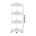 thumbnail image 4 of Sentmoon Shower Racks for Inside Shower Shower Storage for Inside Shower Bathroom Corner Storage Shelf Organizer wirh Detachable 4 Tiers Rolling Wheels and Drainage Holes, 4 of 7
