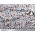 thumbnail image 2 of Soimoi Tissu Popeline de Coton Feuilles & Roses Imprimé Floral 1 Yard 42 Pouces de Large, 2 of 3