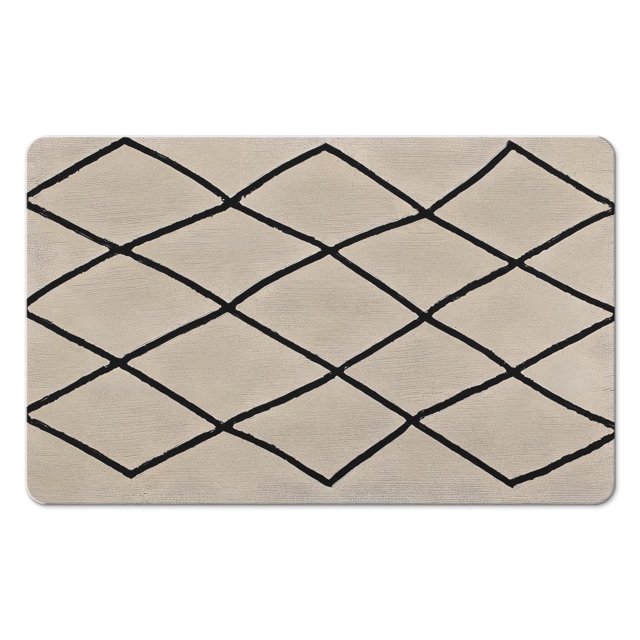 Elevate Your Bathroom Decor with our Non-Slip 20x32in Tribal Style Bath Rug Runner - Soft, Luxury Microfiber Bathroom Rugs, Machine-Washable. Perfect for Tub and Shower!