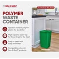 thumbnail image 2 of Rev-A-Shelf 27 qt. Replacement Waste Container for Rev-A-Shelf Pullouts, Green, 2-pack, 2 of 12