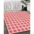 thumbnail image 3 of Ahgly Company Tapis d'Intérieur Lavable en Machine Carré Rose Transitionnel, 8 Pieds Carré, 3 of 7