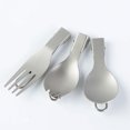 thumbnail image 3 of Outdoor Folding Fork Spoon Spork Dinnerware Tool Portable Travel Camping Picnic Tableware Tools, 3 of 7
