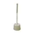 thumbnail image 3 of Toilet Bowl Brush Set with Base, Compact Design Featuring Ergonomic Handle and Hollow Drainage System for Bathroom Cleaning and Storage, 3 of 8