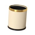 thumbnail image 1 of Open Top Trash Can Trash Bucket Garbage Can for Guestroom Restroom Bathroom Yellow, 1 of 9