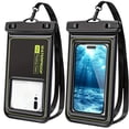 thumbnail image 2 of Birdeem Waterproof Phone Pouch,Universal 7X3.5 Inch Touchscreen Dry Bag Case with Lanyard,Submersible Protector for Swimming Hiking Kayaking Floating Protection, 2 of 9