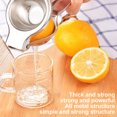 thumbnail image 2 of Manual Lemon Squeezer Stainless Steel Citrus Press Heat Resistant Lime Juicer with Silicone Handle, 2 of 9