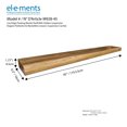 thumbnail image 3 of Elements Wood  Mantel Shelf, 45IN, 3 of 10