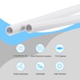 thumbnail image 3 of Unique Bargains 8.8mm ID 11mm OD 500mm White PVC Pipe Round Rigid Plastic Tube for Water Pipe 2 Pack, 3 of 5