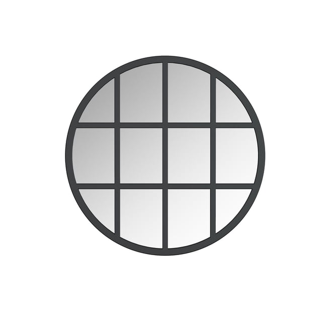 A&E Bath and Shower Shapoval Black Window Mirror