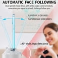 thumbnail image 3 of stanreset Intelligent Auto Face Camera Gimbal Stabilizer Dual-axises Faces Recognition Gesture Phone Tripod Accessories White, 3 of 6