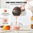 thumbnail image 3 of KFFKFF Milkshake Creator, 375W Power, Single Spindle Beverage Mixing Unit, Smart LED Microswitch, 3-Speed Functionality, Includes 820 ml Metal Cup, 3 of 9