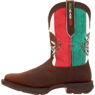 Rebel by Durango® Botte Western à Embout d'Acier Drapeau du Mexique Taille 7.5(W)