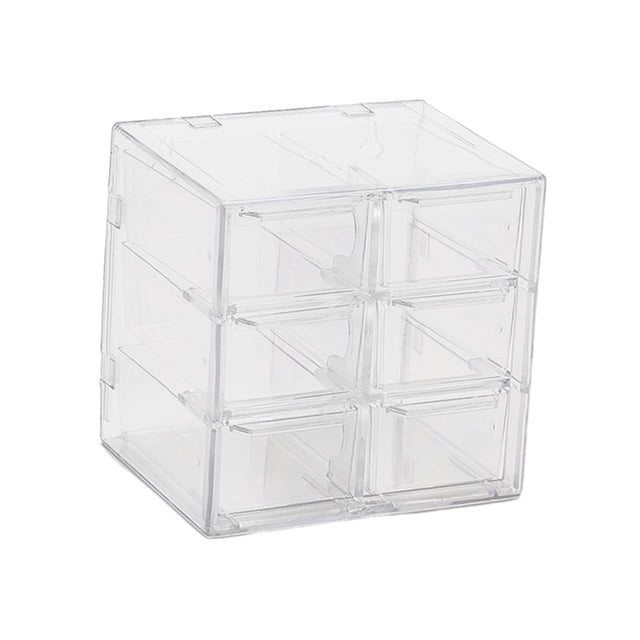 Mini Drawer Bead Organizer, Small Organizer with Drawers, Vanity Desktop Storage 6 Drawers