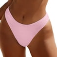 thumbnail image 1 of Maillot de Bain pour Femmes - Bas de Bikini pour Femmes, Bas de Maillot de Bain Côtelée Échancrée Taille Mi-Haute, Bas de Maillot de Bain, Bikini Femme, 1 of 5