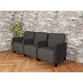 thumbnail image 2 of Lesro Ravenna Lounge Reception 3 Seat Tandem Seating in Gray, 2 of 5