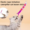 thumbnail image 2 of Elastic Material Bionic Caterpillar Toys Bouncing Caterpillar Stick Cats Favorite Elastic Rope Cat Teaser Stick Lightweight And Flexible Wear Resistant And Bite Resistant, 2 of 8