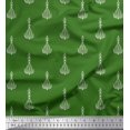 thumbnail image 1 of Soimoi Rayon Fabric Leaves & Floral Block Fabric Prints by Yard 56 Inch Wide, 1 of 3
